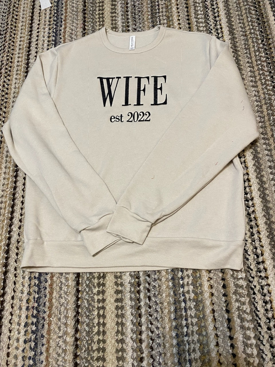 "Wife Est. 2022" Cozy Sweatshirt