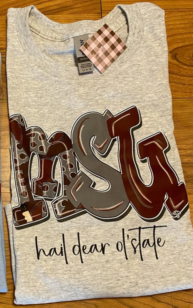 MSU "Hail Dear Ol' State" Graphic T-Shirt